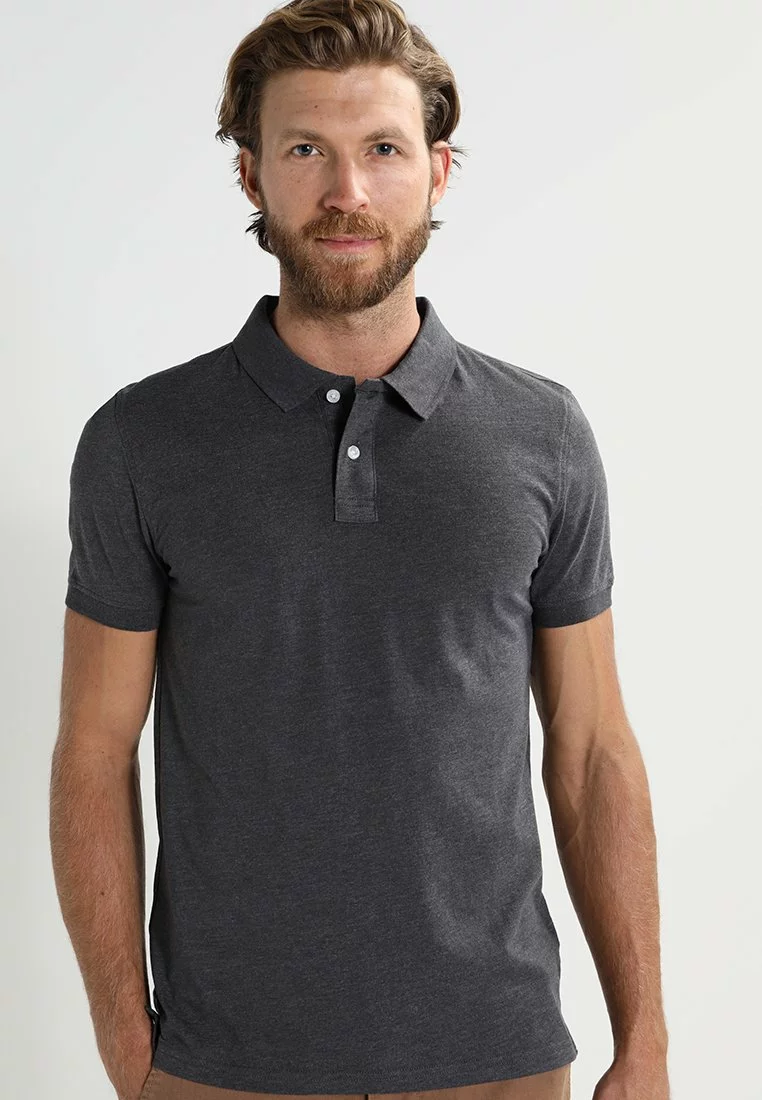 Pier One Uomo Polo - Dark Grey Melange 3 Pier One Uomo Polo - Dark Grey Melange