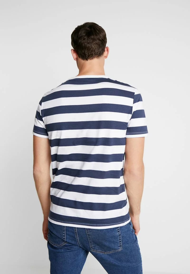 Pier One Uomo T-shirt Con Stampa - Dark Blue/white 5 Pier One Uomo T-shirt Con Stampa - Dark Blue/white - immagine 3
