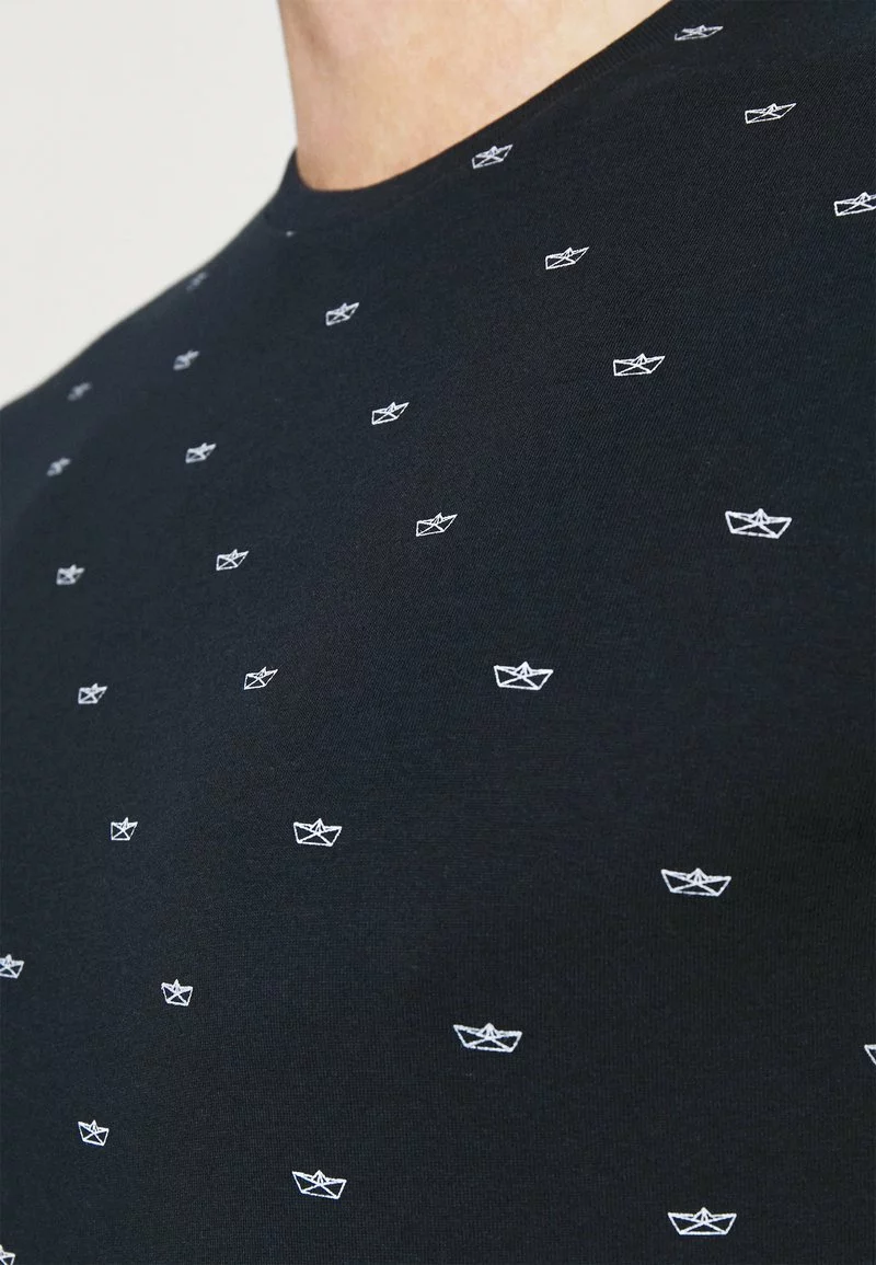 Pier One Uomo T-shirt Con Stampa - Dark Blue 7 Pier One Uomo T-shirt Con Stampa - Dark Blue - immagine 5