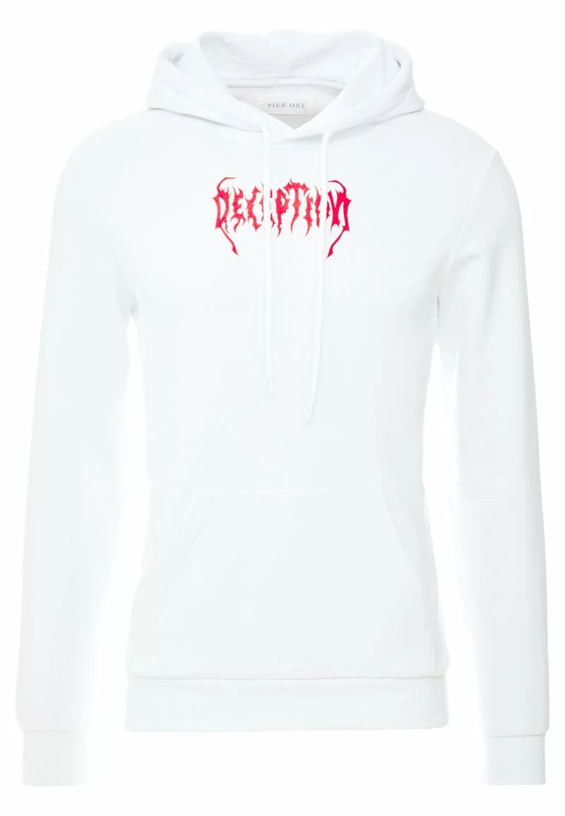 Pier One UNISEX - Felpa Con Cappuccio - White 8 Pier One UNISEX - Felpa Con Cappuccio - White - immagine 6