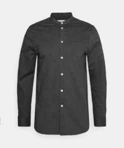 Pier One Uomo Camicia - Mottled Dark Grey