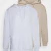 Pier One Uomo 2 Pack - Felpa Con Cappuccio - Beige/white