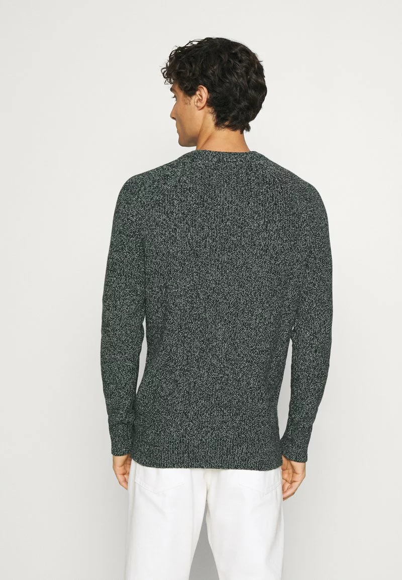 Pier One Uomo MULTICOLOUR HALF CARDIGAN JUMPER - Maglione - Dark Green 5 Pier One Uomo MULTICOLOUR HALF CARDIGAN JUMPER - Maglione - Dark Green - immagine 3