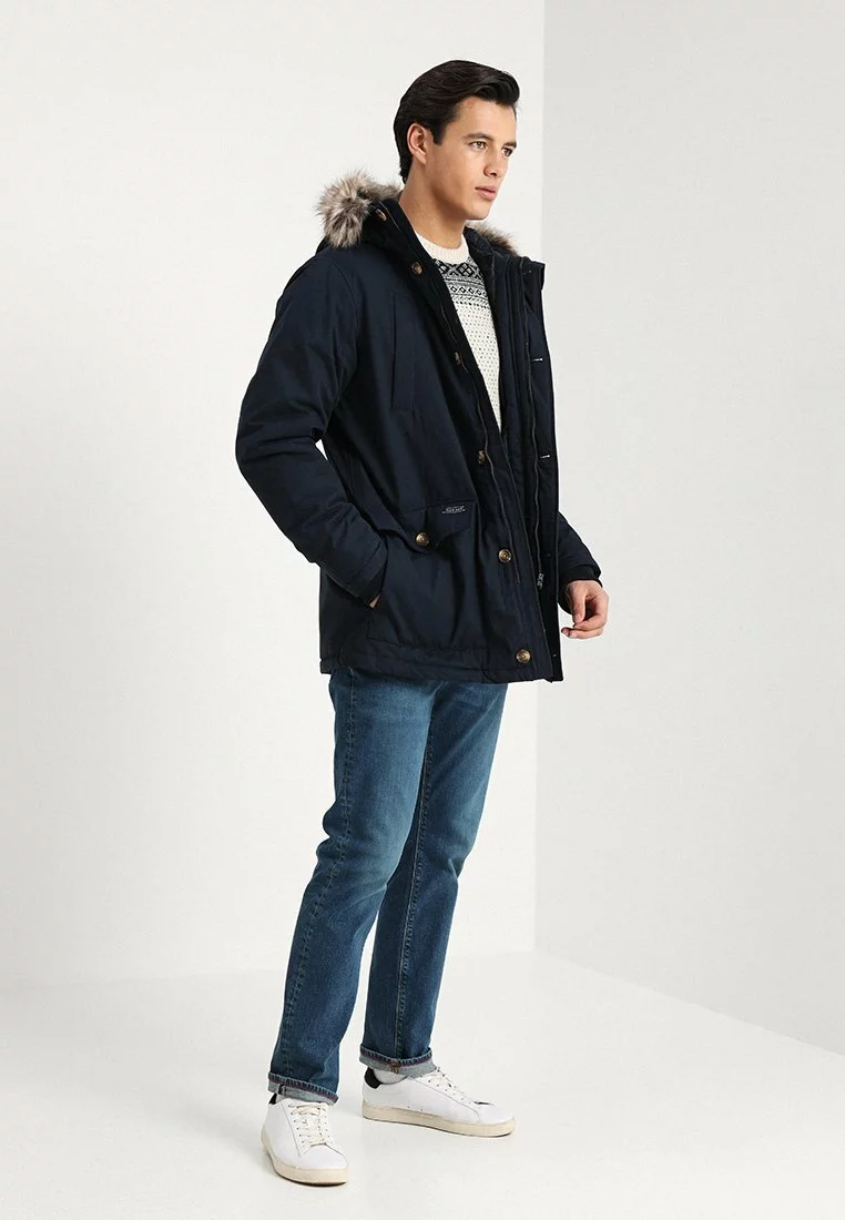 Pier One Uomo Giacca Invernale - Dark Blue 4 Pier One Uomo Giacca Invernale - Dark Blue - immagine 2