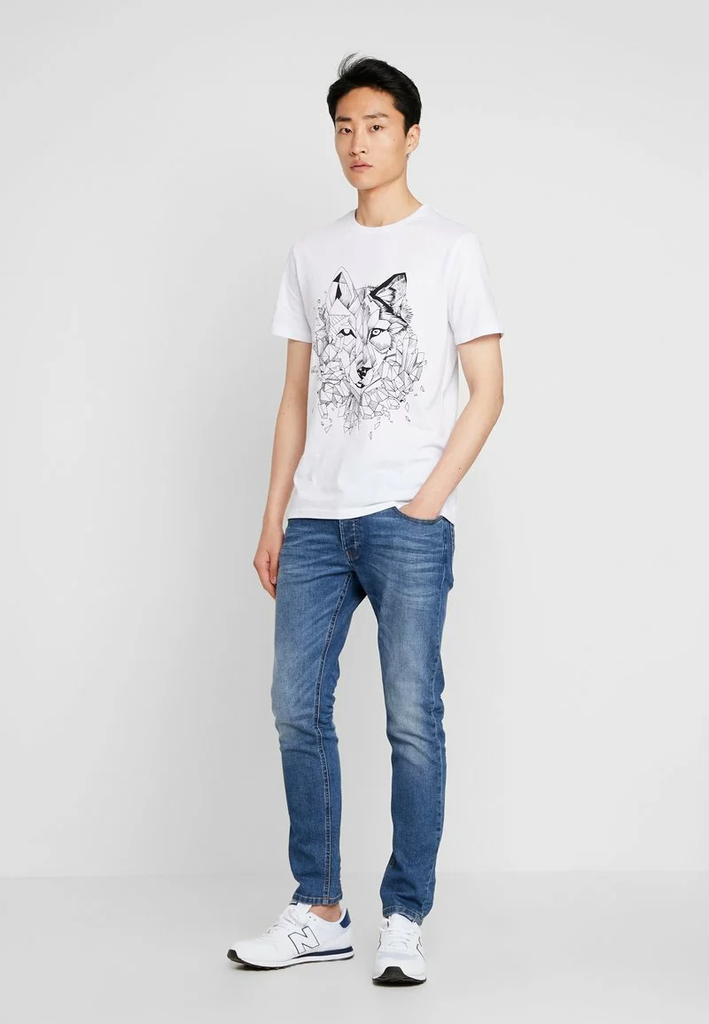 Pier One Uomo T-shirt Con Stampa - White 4 Pier One Uomo T-shirt Con Stampa - White - immagine 2