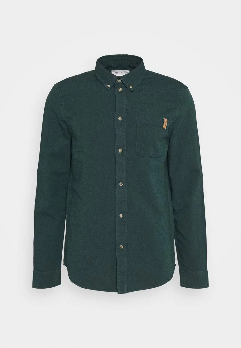Pier One Uomo Camicia - Dark Green 7 Pier One Uomo Camicia - Dark Green - immagine 5