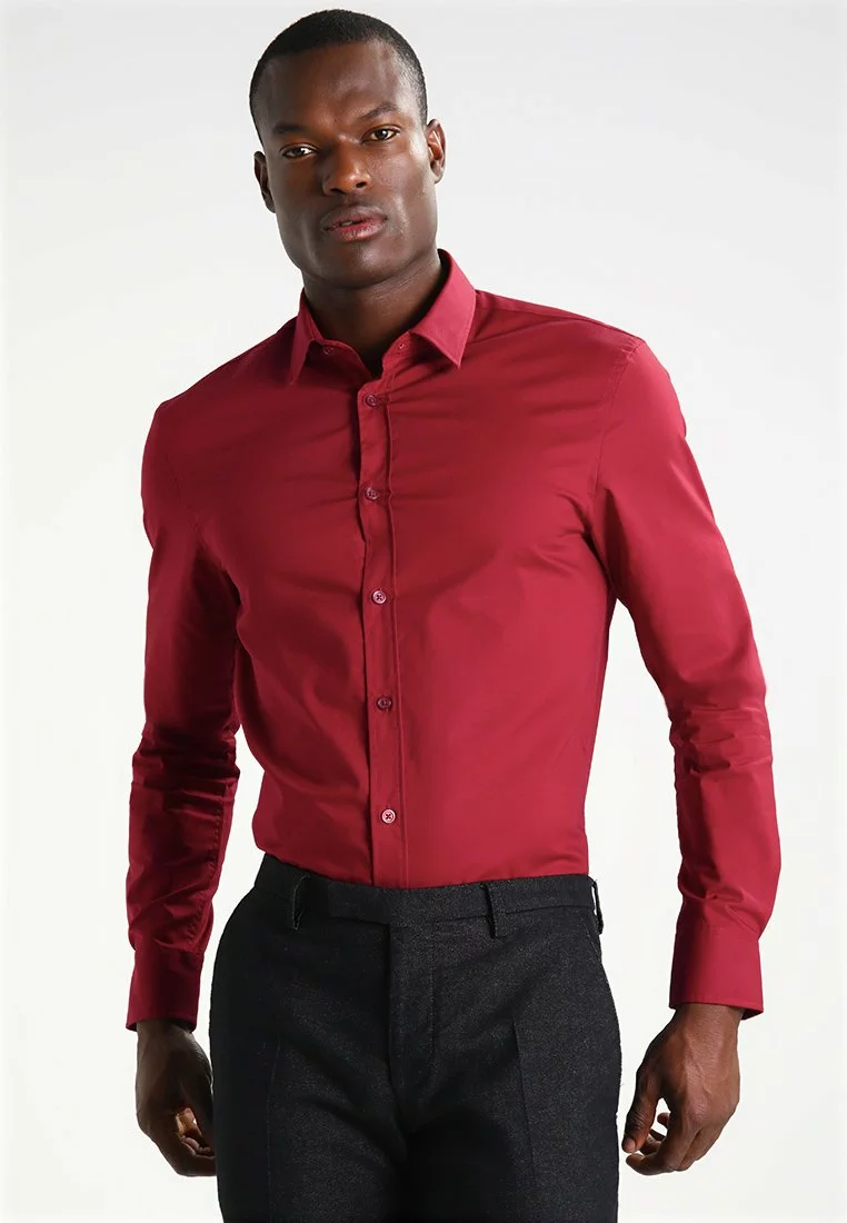 Pier One Uomo Camicia Elegante - Red 3 Pier One Uomo Camicia Elegante - Red