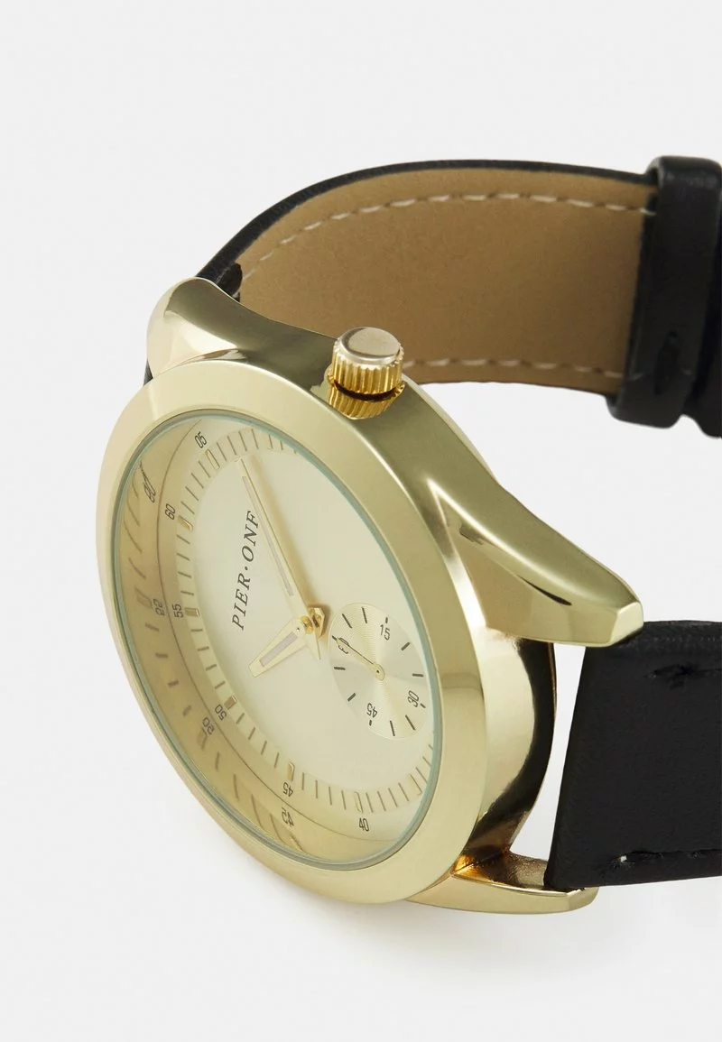 Pier One Unisex Orologio - Black/goldcoloured 6 Pier One Unisex Orologio - Black/goldcoloured - immagine 4