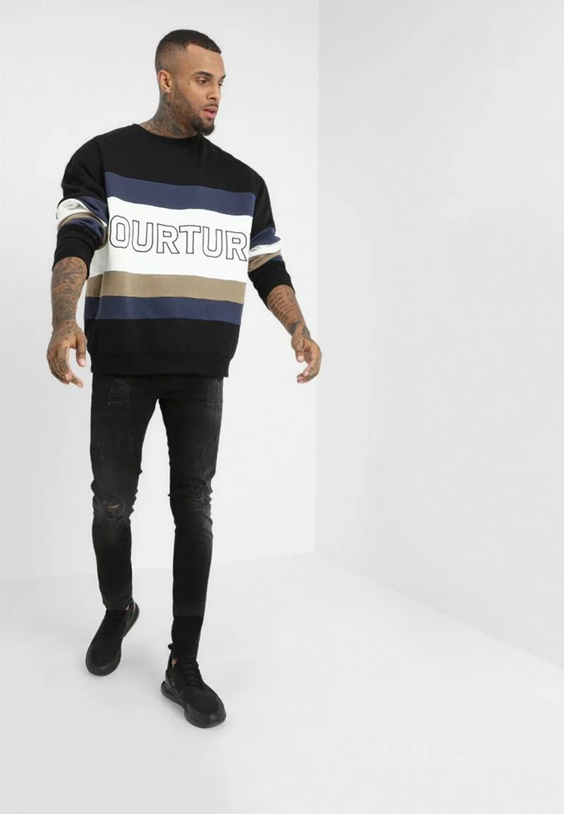 Pier One Uomo Jeans Skinny Fit - Black Denim 4 Pier One Uomo Jeans Skinny Fit - Black Denim - immagine 2