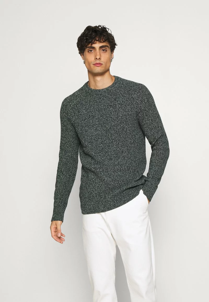 Pier One Uomo MULTICOLOUR HALF CARDIGAN JUMPER - Maglione - Dark Green 3 Pier One Uomo MULTICOLOUR HALF CARDIGAN JUMPER - Maglione - Dark Green