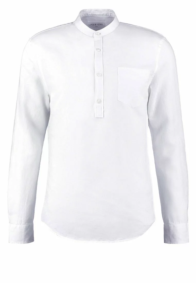 Pier One Uomo Camicia - White 9 Pier One Uomo Camicia - White - immagine 7