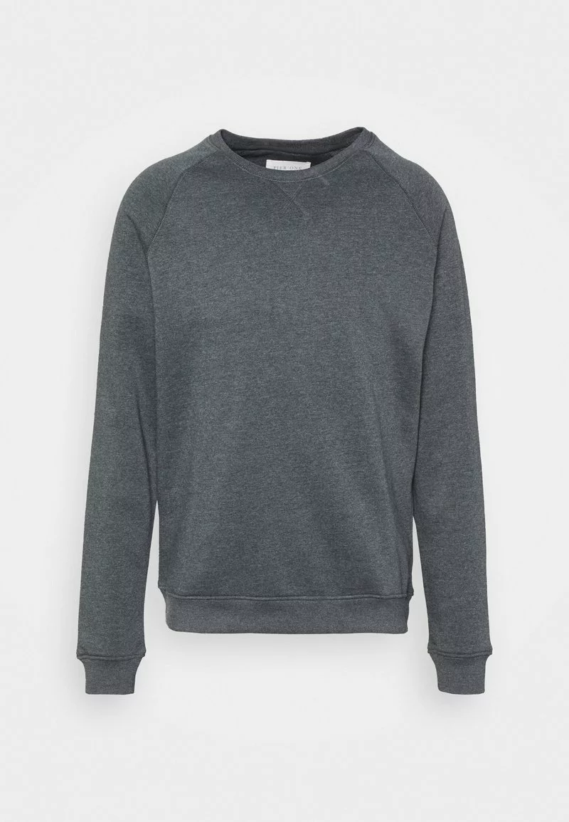 Pier One Uomo 2er Pack CREW NECK - Felpa - Black/mottled Dark Grey 6 Pier One Uomo 2er Pack CREW NECK - Felpa - Black/mottled Dark Grey - immagine 4