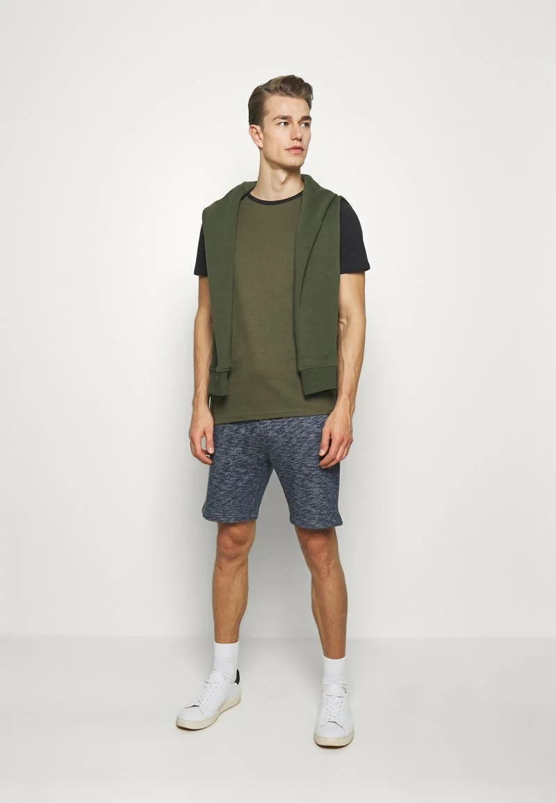 Pier One Uomo Shorts - Mottled Dark Blue 4 Pier One Uomo Shorts - Mottled Dark Blue - immagine 2