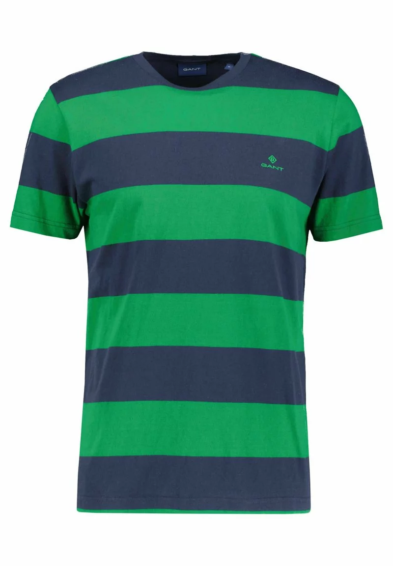 GANT Uomo BARSTRIPE SS - T-Shirt Print - Grün 2 GANT Uomo BARSTRIPE SS - T-Shirt Print - Grün
