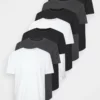 Pier One Uomo 7 PACK - T-shirt Basic - Mottled Dark Grey/white/black 2 Pier One Uomo 7 PACK - T-shirt Basic - Mottled Dark Grey/white/black -Offerta Economica Pier One e7f6e83a5fc54fbaaa5e7624e6a8a452