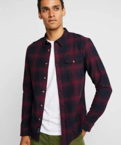 Pier One Uomo Camicia - Bordeaux