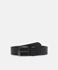 Pier One Uomo LEATHER - Cintura - Black