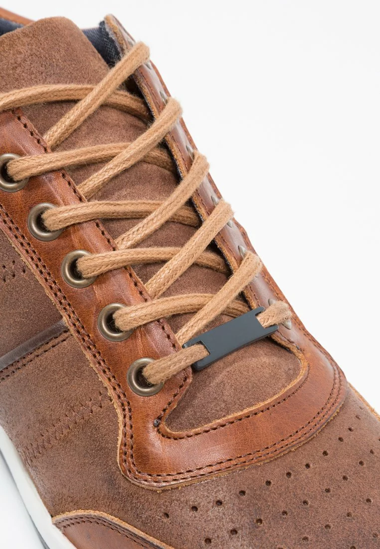 Pier One Uomo LEATHER - Sneakers Basse - Cognac 8 Pier One Uomo LEATHER - Sneakers Basse - Cognac - immagine 6