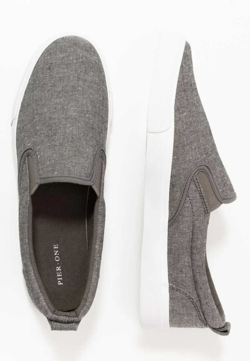 Pier One UNISEX - Scarpe Senza Lacci - Grey 4 Pier One UNISEX - Scarpe Senza Lacci - Grey - immagine 2