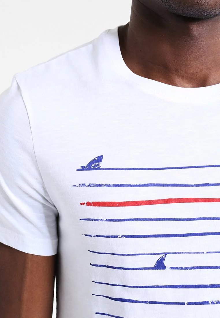 Pier One Uomo T-shirt Con Stampa - White 6 Pier One Uomo T-shirt Con Stampa - White - immagine 4