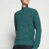 Pier One Uomo Cardigan - Mottled Dark Green