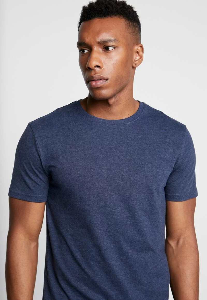 Pier One Uomo 5 PACK - T-shirt Basic - Mottled Bordeaux/white 9 Pier One Uomo 5 PACK - T-shirt Basic - Mottled Bordeaux/white - immagine 7