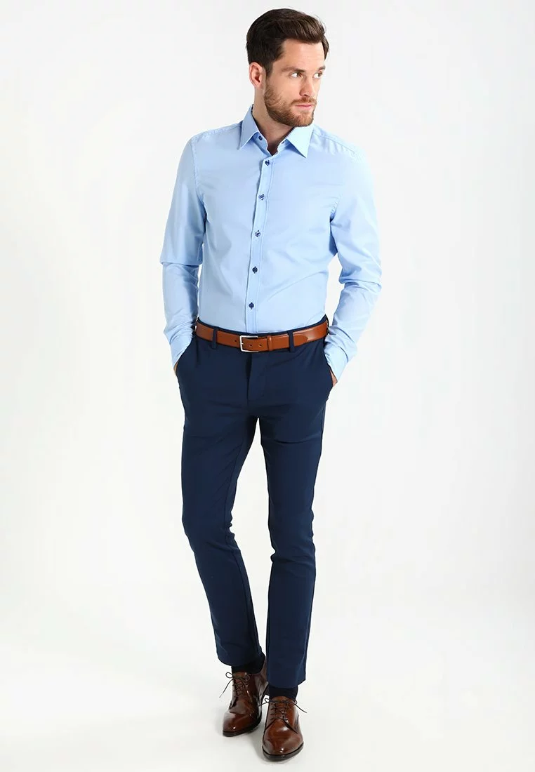 Pier One Uomo Camicia - Light Blue/blue 4 Pier One Uomo Camicia - Light Blue/blue - immagine 2