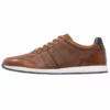 Pier One Uomo LEATHER - Sneakers Basse - Cognac