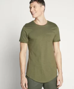 Pier One Uomo T-shirt Basic - Oliv