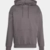 Pier One Uomo PLAIN SKATER HOODIE - Felpa - Dark Grey