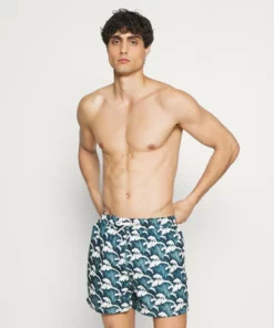 Pier One Uomo Shorts Da Mare - Blue