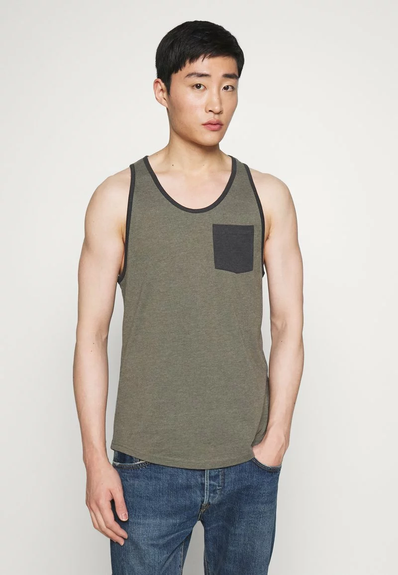 Pier One Uomo Top - Mottled Olive 3 Pier One Uomo Top - Mottled Olive