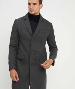 Pier One Uomo Cappotto Classico - Mottled Grey