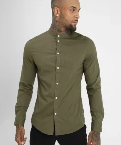 Pier One Uomo Camicia - Oliv