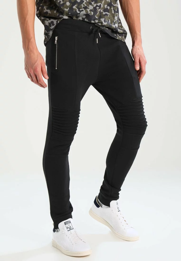 Pier One Uomo BIKER JOGGER - Pantaloni Sportivi - Black 3 Pier One Uomo BIKER JOGGER - Pantaloni Sportivi - Black