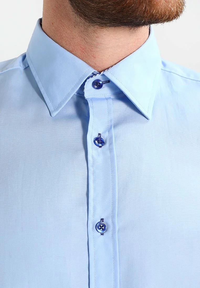 Pier One Uomo Camicia - Light Blue/blue 7 Pier One Uomo Camicia - Light Blue/blue - immagine 5