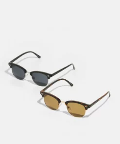 Pier One Uomo 2 PACK - Occhiali Da Sole - Brown/black