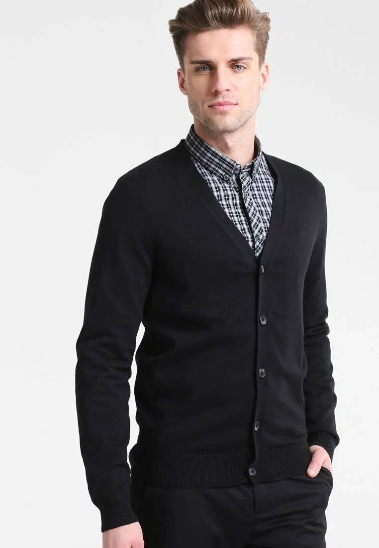 Pier One Uomo Cardigan - Black 3 Pier One Uomo Cardigan - Black